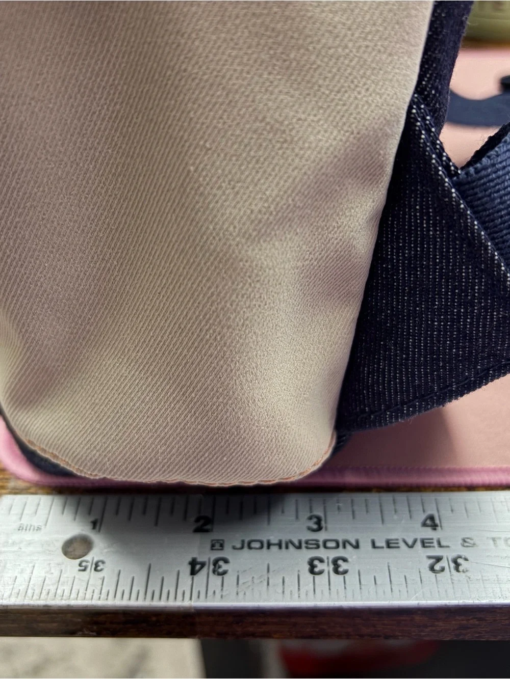 Jean Paul Gaultier Parfums denim backpack